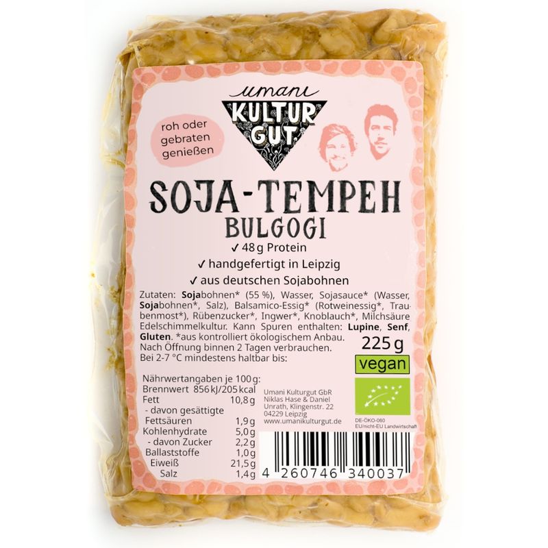 Umani Kulturgut Bio Soja-Tempeh Bulgogi 225 g - Produktbild
