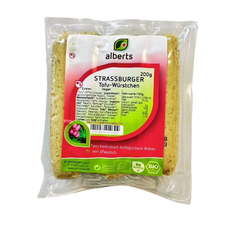 Alberts Tofu Würstchen Straßburger Art - Produktbild