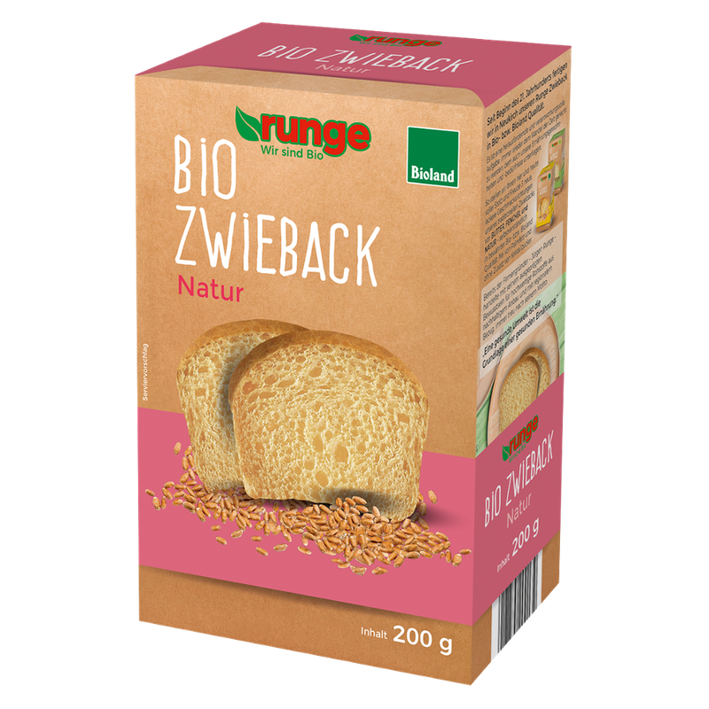 Runge runge Bioland Zwieback Natur - Produktbild