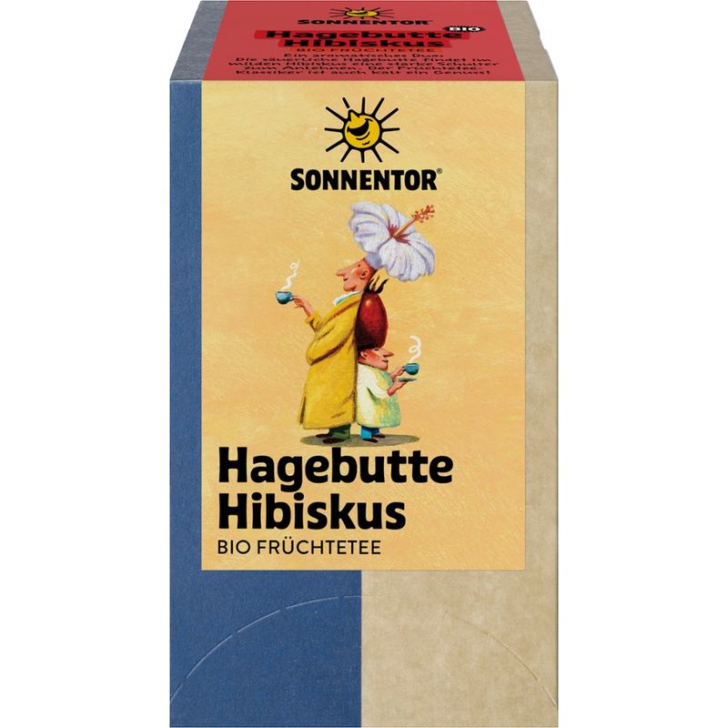 Sonnentor Hagebutte-Hibiskus Tee, Doppelkammerbeutel - Produktbild