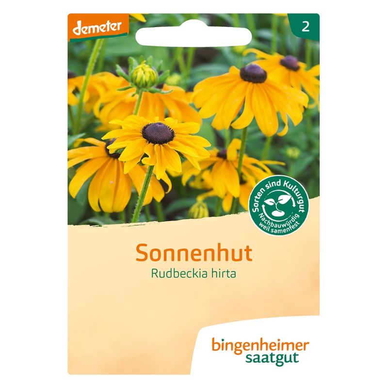Bingenheimer Saatgut Sonnenhut Rudbeckia hirta - Produktbild