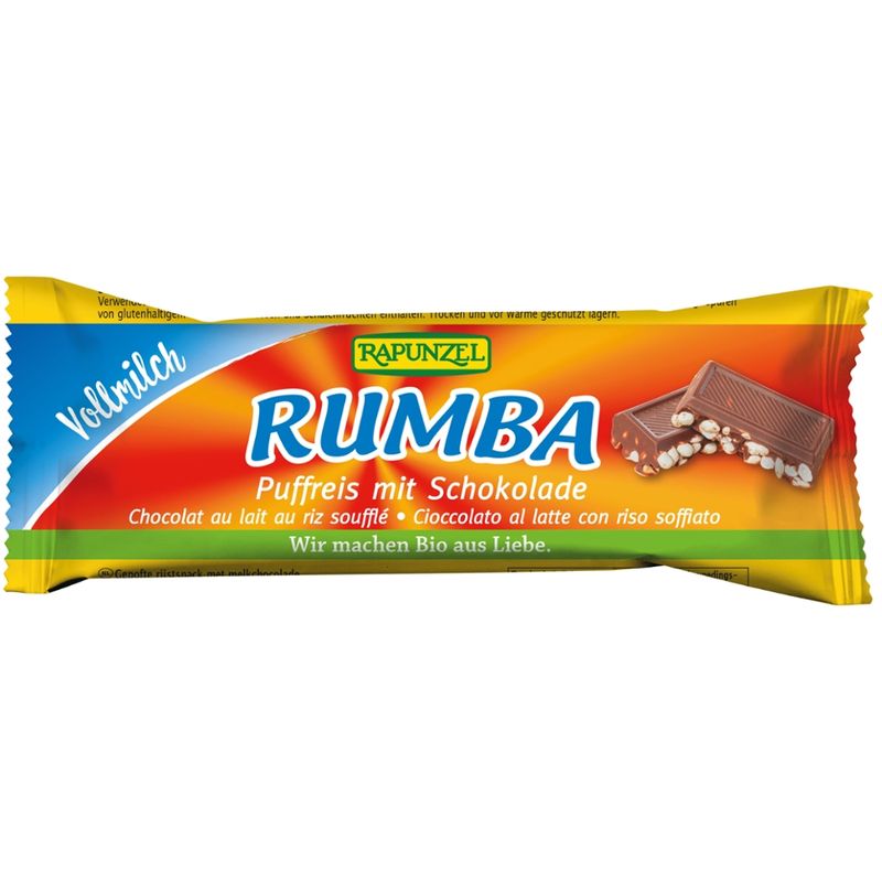 Rapunzel Rumba Puffreisriegel Vollmilch - Produktbild