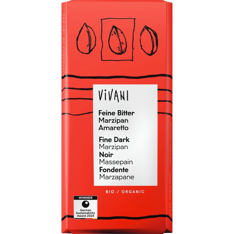 Vivani Feine Bitter Marzipan Amaretto - Produktbild