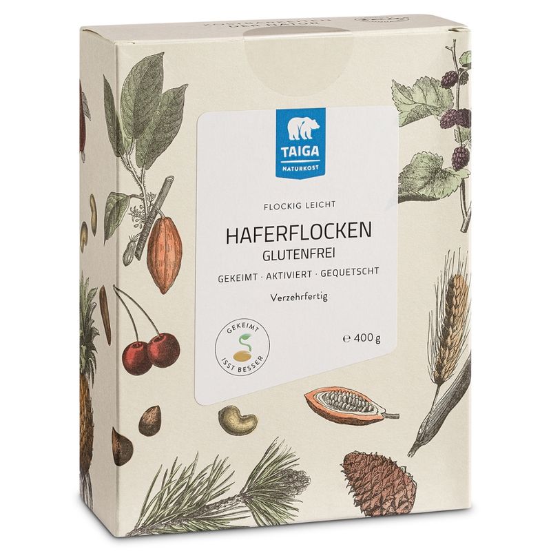 TAIGA NATURKOST Haferflocken gekeimt und aktiviert, bio - Produktbild