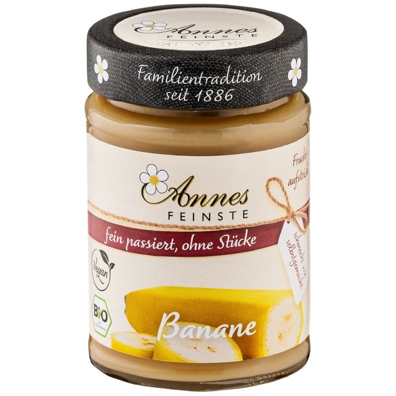 Annes Feinste Annes Feinste Bio Bananen Fruchtaufstrich, fein passiert - Produktbild