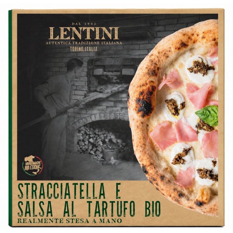 Lentini Pizza Stracciatella und Trüffel Bio - Produktbild