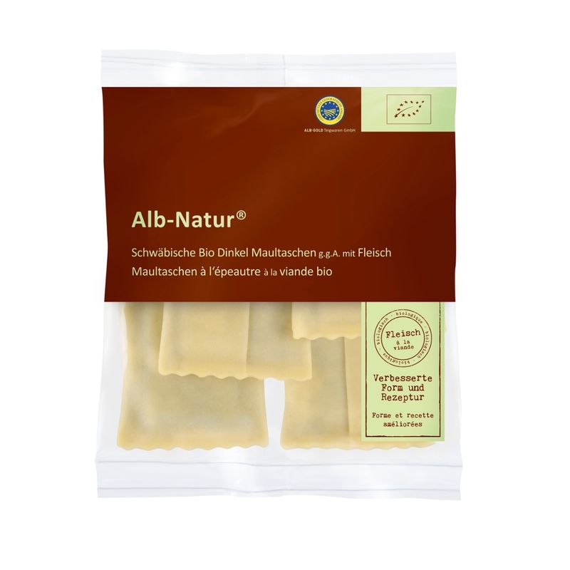 Alb-Natur® Alb-Natur Frische Bio Dinkel Schwäbische Maultaschen mit Fleisch g.g.A. - Produktbild