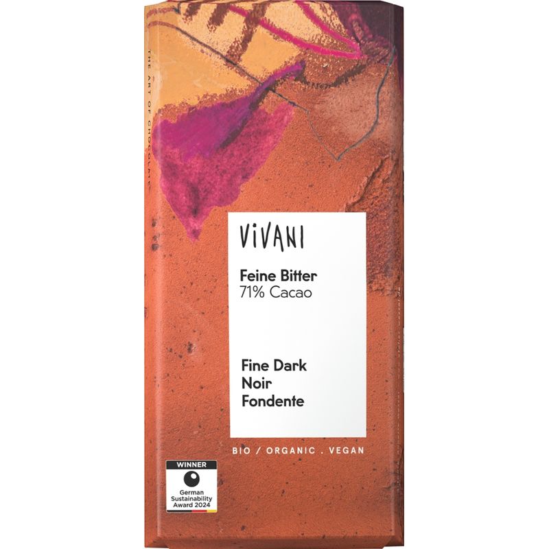 Vivani Feine Bitter Schokolade 71% Cacao - Produktbild