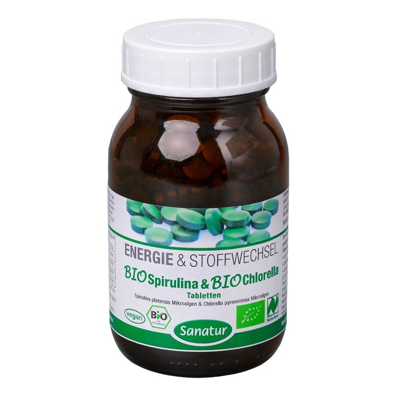 Sanatur BioSpirulina & BioChlorella 500 Tabletten, kbA - Produktbild