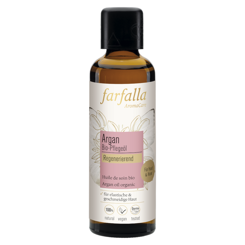 farfalla Argan, Bio-Pflegeöl, 75ml, regenerierend - Produktbild