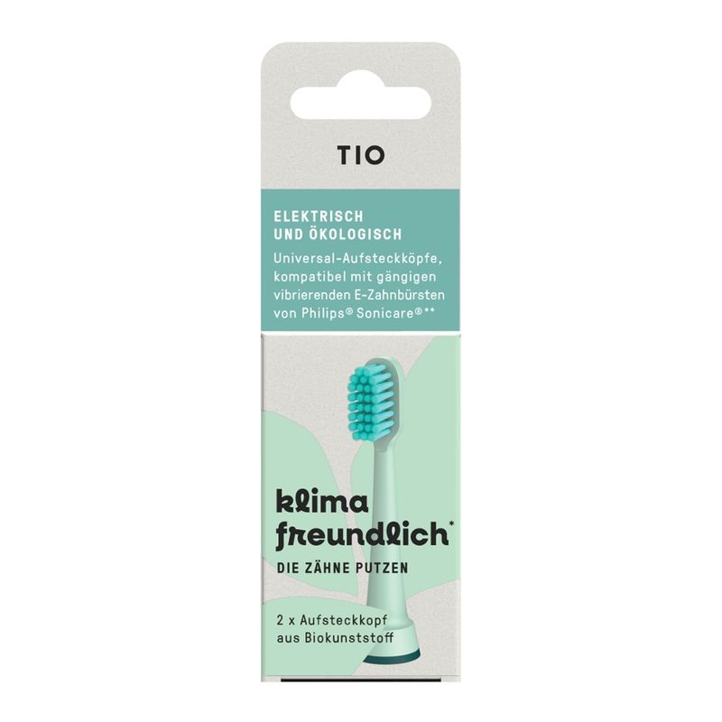 TIO GmbH TIOSONIK - Elektrozahnbürsten Aufsteckköpfe in 2 Farbkombinationen als gemischte VPE - Produktbild