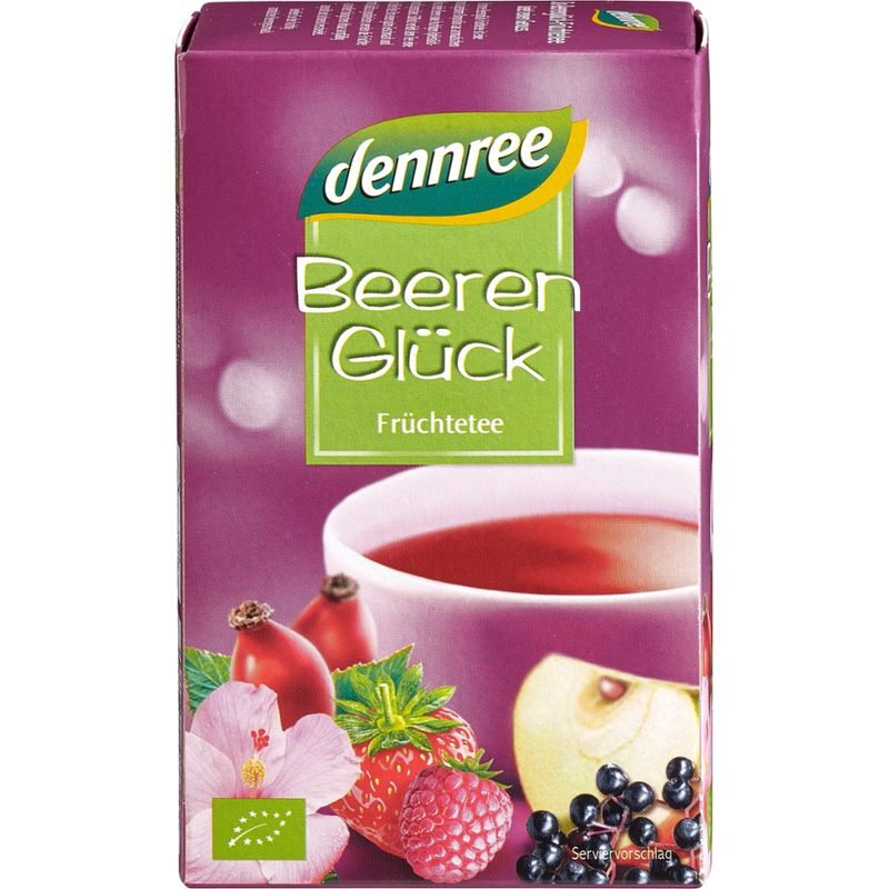 dennree Beerenglück Früchtetee, im Beutel - Produktbild