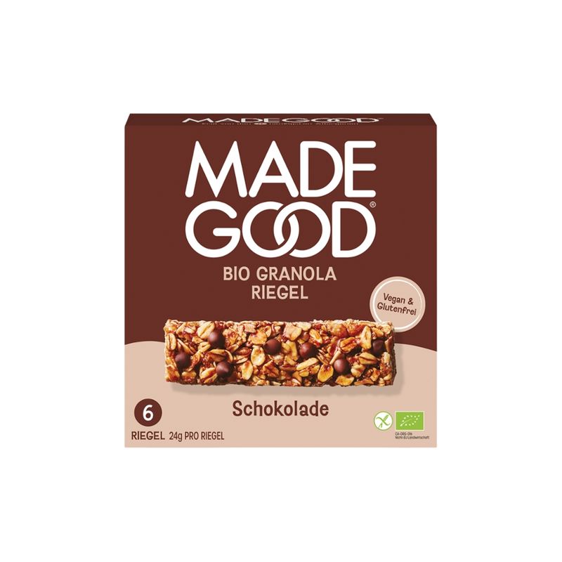 MadeGood MadeGood Granola Riegel mit Schokoladenstücken (6 Riegel x 24g) 144g - Produktbild