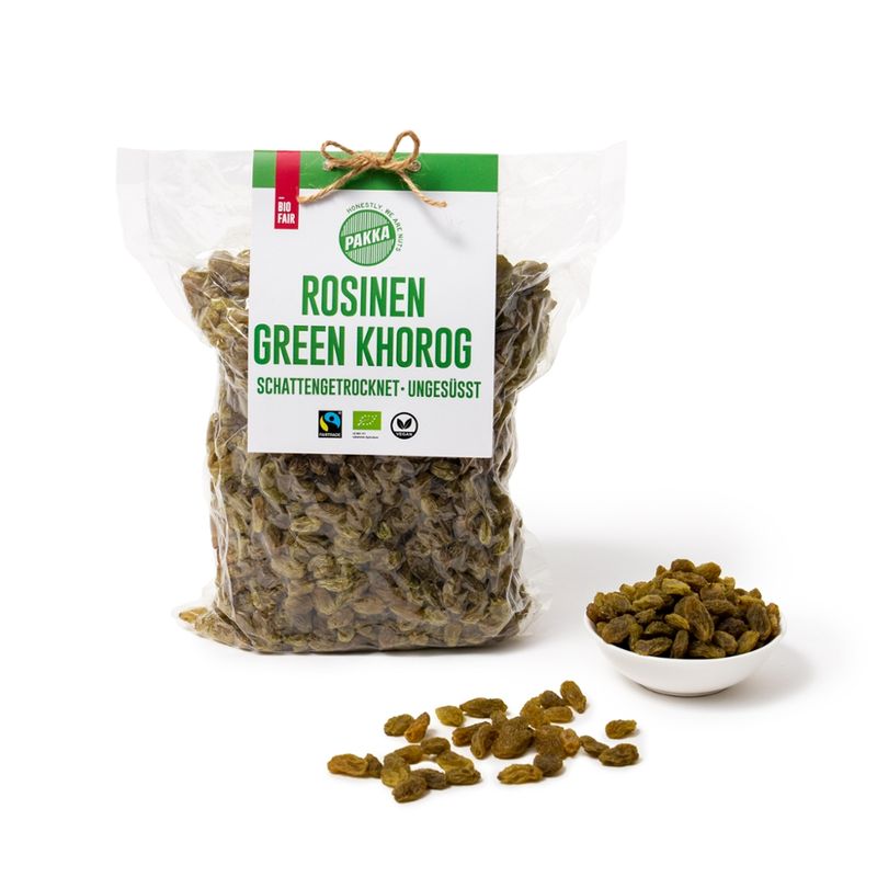 Pakka Green Khorog Rosinen getrocknet, Bio & Fairtrade, 750g - Produktbild