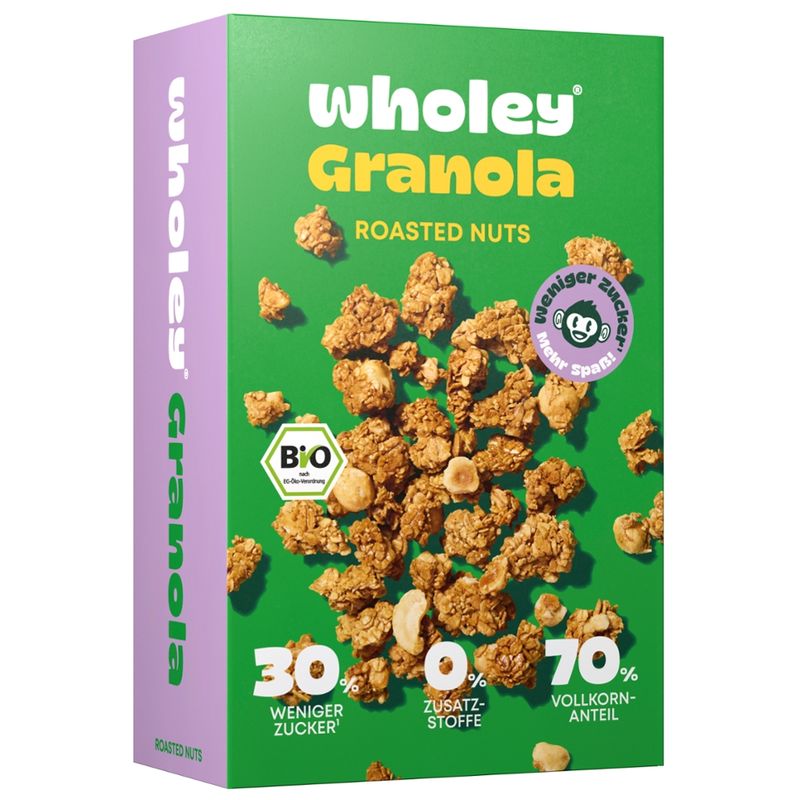 Wholey Wholey Roasted Nuts Granola GM - Produktbild
