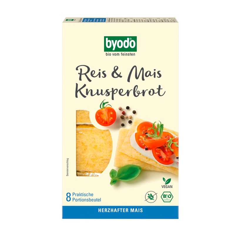 Byodo Byodo Rice & Maize Crisp Bread,160g - Produktbild
