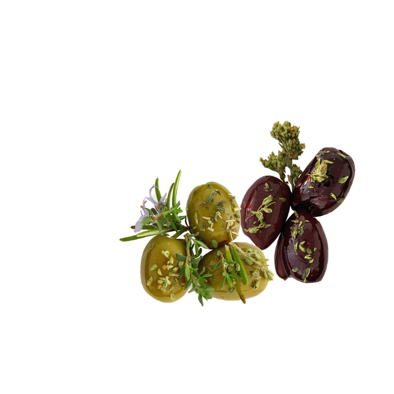 OEL  OELiven Mix-Variation 2kg Vakuum - Gemischte Bio Oliven im Vakuumbeutel, mit Kräutern mariniert - Produktbild