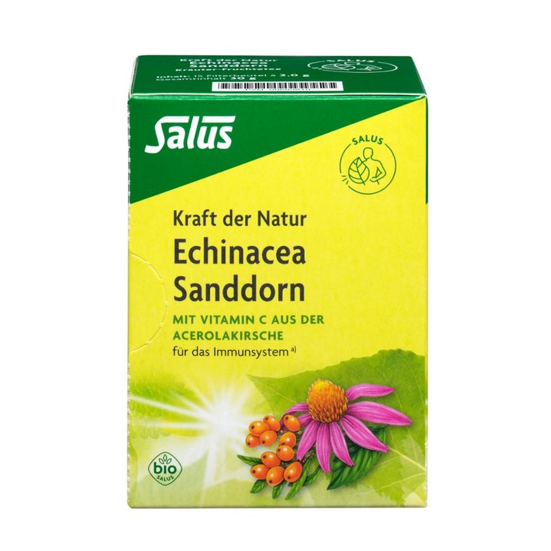 Salus® Salus® Echinacea Sanddorn Kräutertee bio 15 FB - Produktbild
