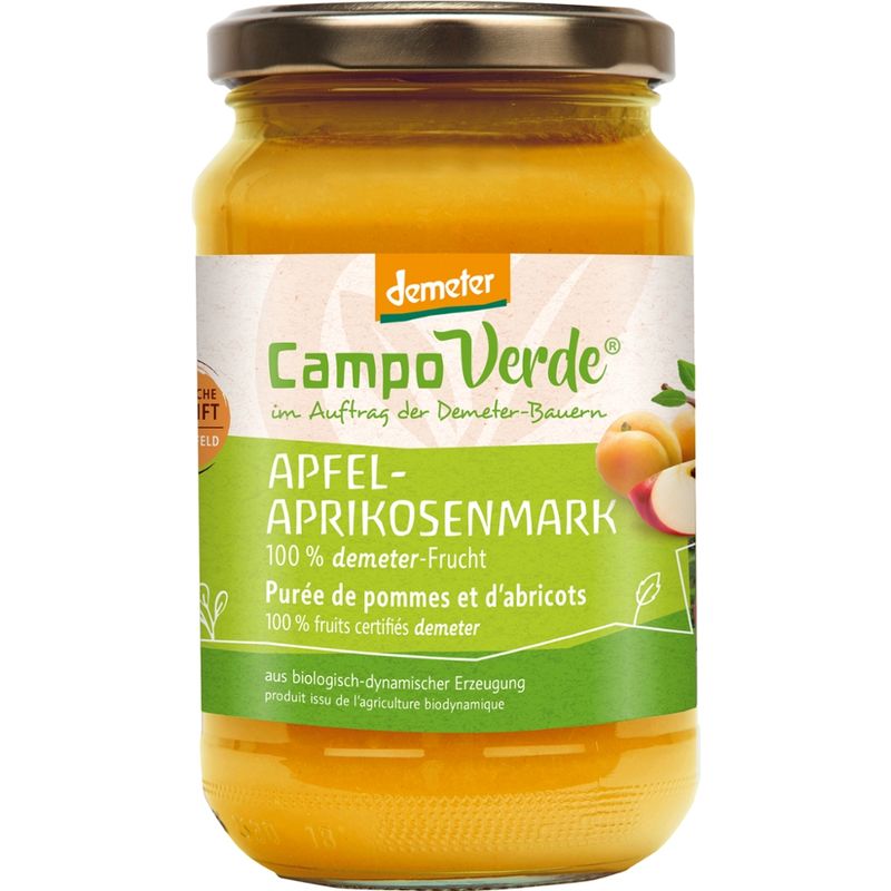 Campo Verde CV demeter Apfel- Aprikosenmark 360g - Produktbild