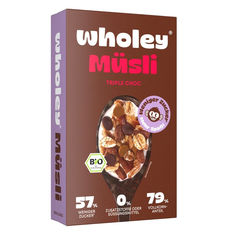 Wholey Wholey Good Mood Müsli Triple Choc - Produktbild