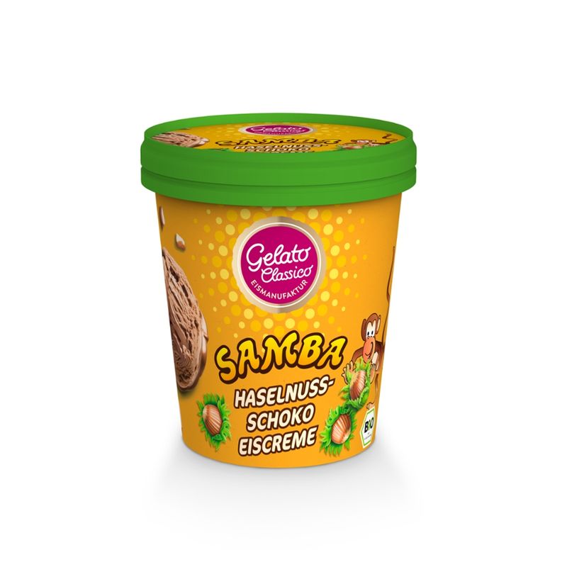 Gelato Classico Eismanufaktur Gelato Classico Bio Samba Haselnuss-Schoko Eiscreme - Produktbild