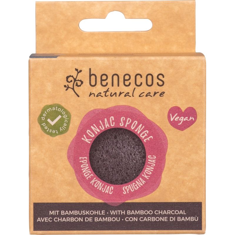 benecos benecos Natural Konjac Sponge black bamboo - Produktbild