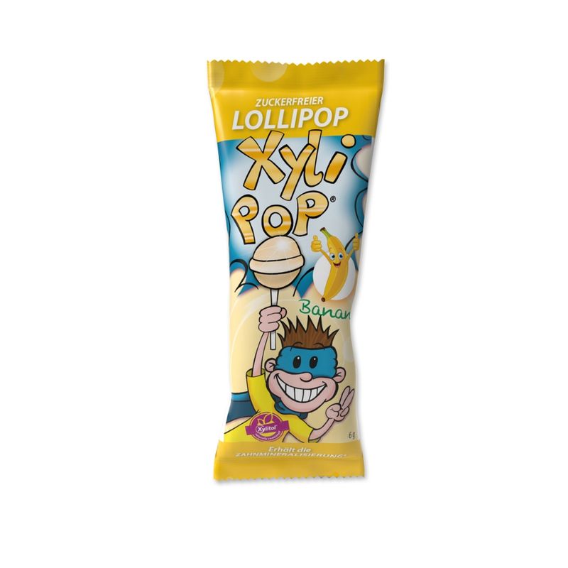 miradent miradent XyliPOP Lolli Zahnpflegelolli Banane - Produktbild