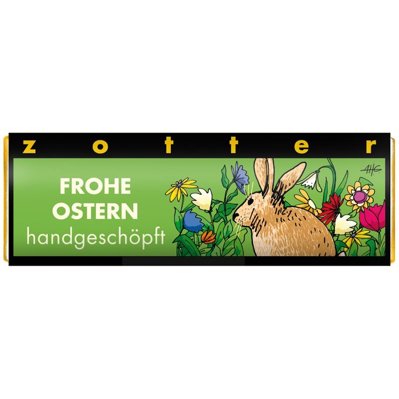 Zotter Schokolade Frohe Ostern-  Schoko-Mini Butterkaramell - Produktbild