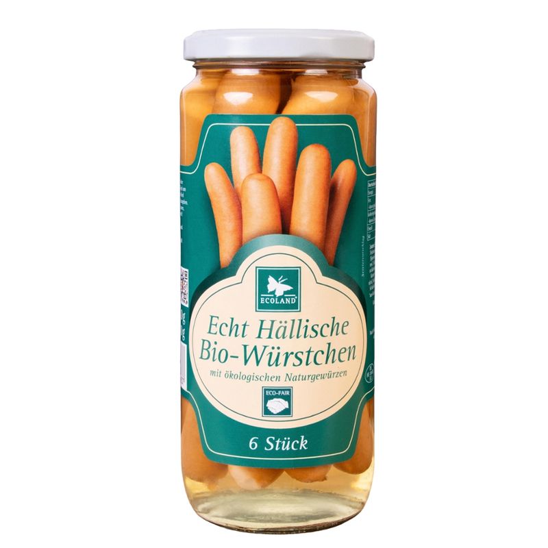 Bäuerliche Erzeugergemeinschaft Schwäbisch Hall Bio Echt Hällische Würstchen im Glas - Produktbild