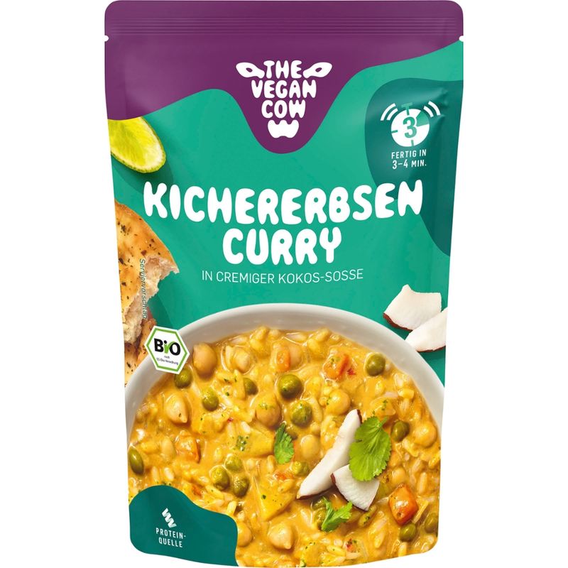 THE VEGAN COW Kichererbsen Curry in cremiger Kokos-Sosse - Produktbild