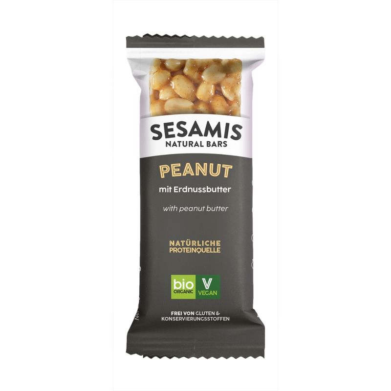 SESAMIS NATURAL BARS SESAMIS PEANUT 34g BIO - Produktbild