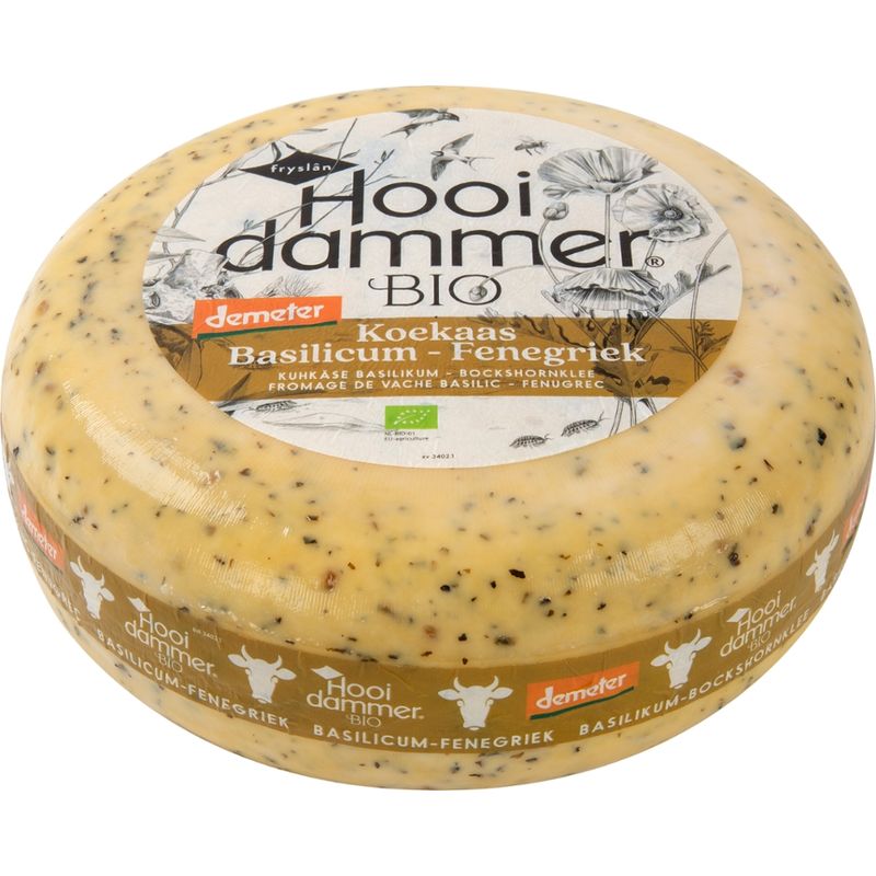 Hooidammer Hooidammer Demeter Schnittkäse Basilikum/Bockshornklee 4/5kg mindestens 50% Fett. i. Tr. - Produktbild