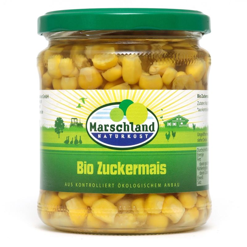 Marschland  Bio-Zuckermais 370 ml Gl. MARSCHLAND - Produktbild