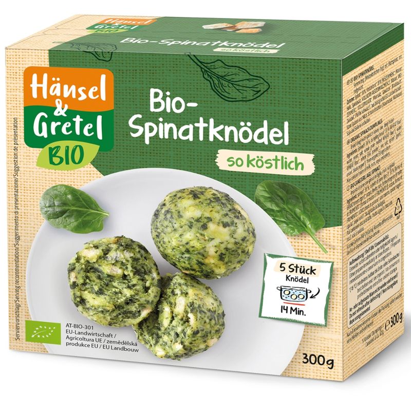 Hänsel & Gretel Spinatknödel - Produktbild