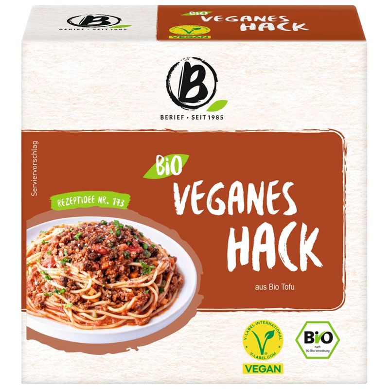 Berief  Berief Bio veganes Hack aus Bio Tofu 180g - Produktbild