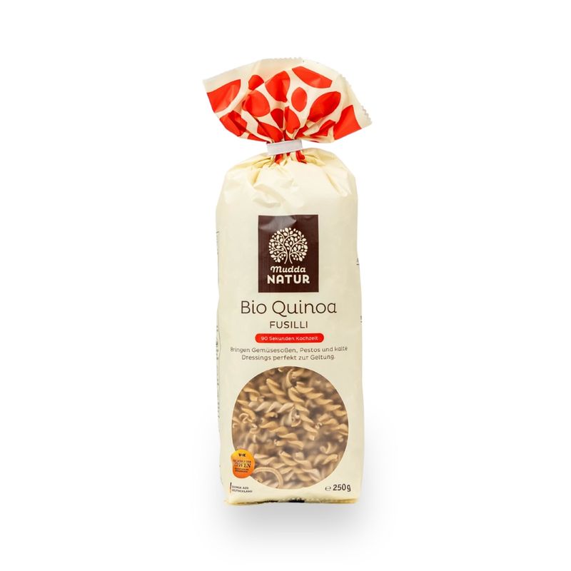 Mudda Natur Mudda Natur Bio Quinoa-Hirse Fusilli Nudel, 250 g Beutel - Produktbild