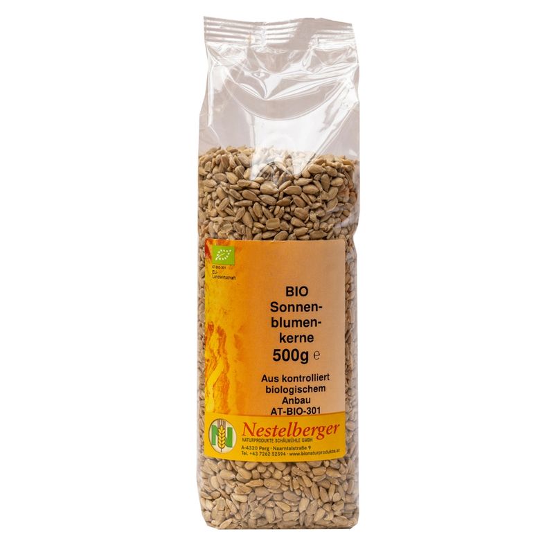 Nestelberger Bio Sonnenblumenkerne geschält 500g - Produktbild