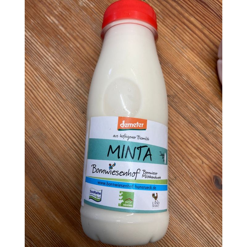 Bornwieser Milchhandwerk Trinkjogurt aus hofeigener Milch mit Pfefferminzgeschmack - Produktbild