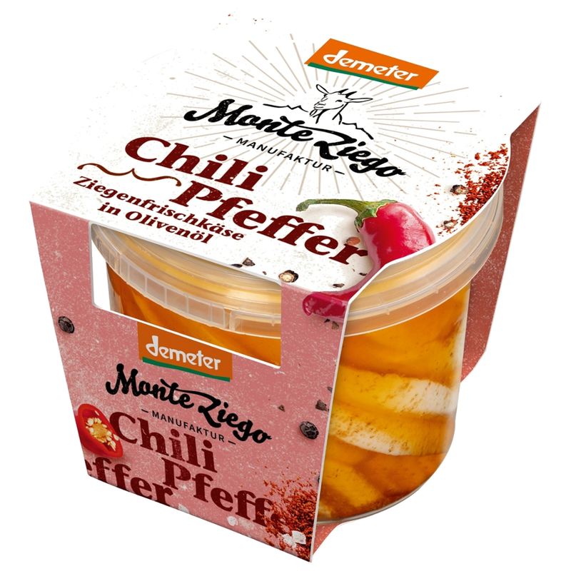 Monte Ziego Ziegenfrischkäse in Olivenöl & Chili-Pfeffer SB - Produktbild
