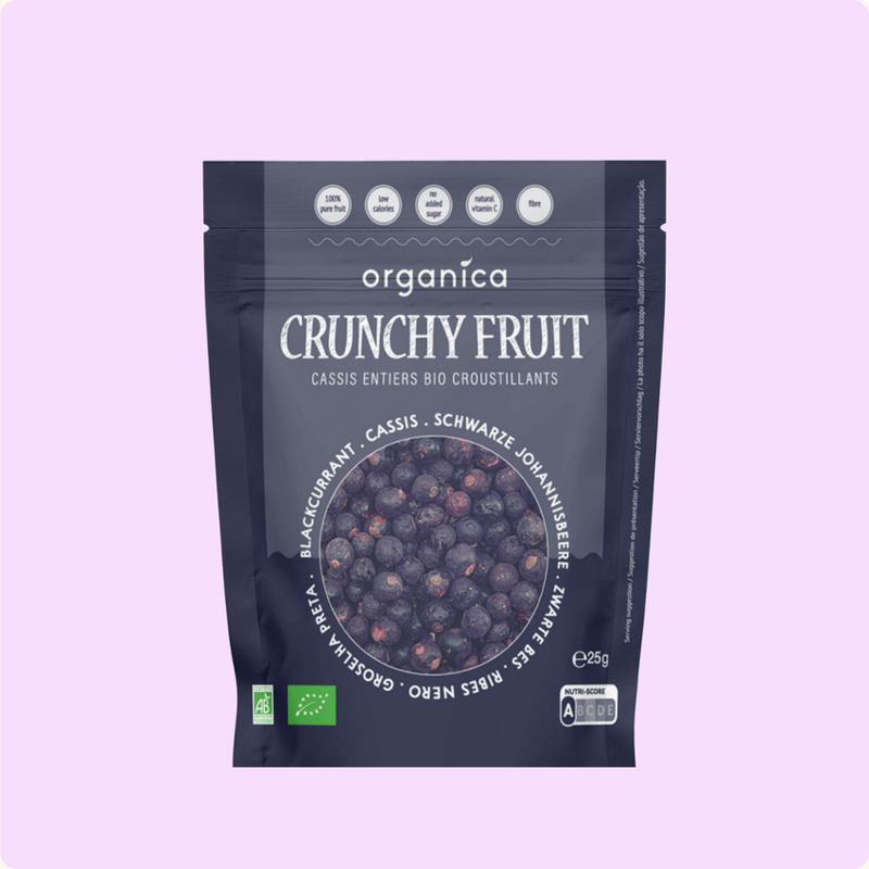Organica Gefriergetrocknete schwarze Bio-Johannisbeeren - Produktbild