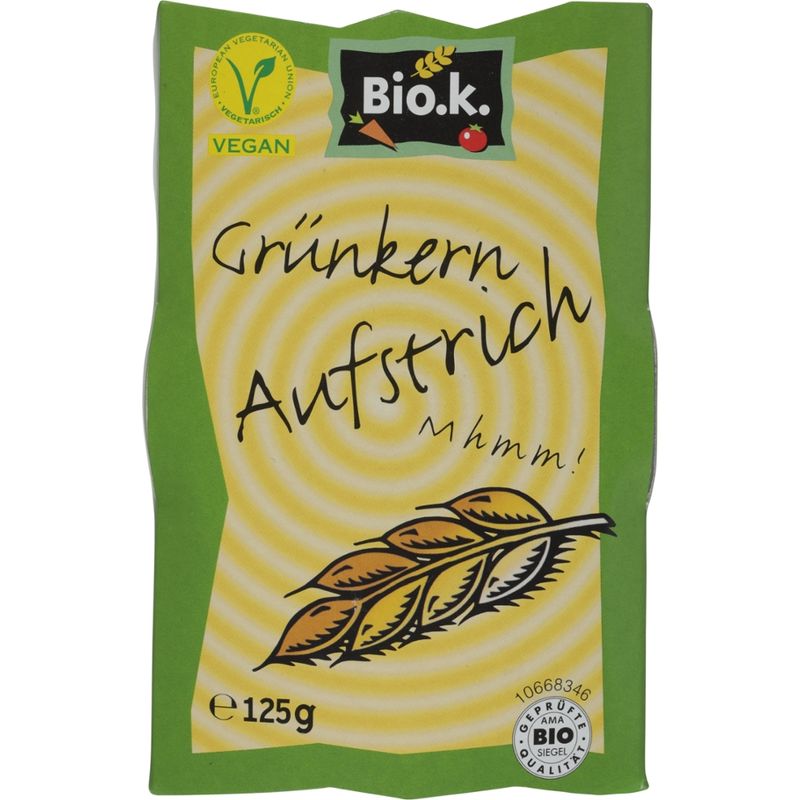 Bio.k. Bio.k. Grünkern-Aufstrich auf Sojabasis mit Grünkern - Produktbild