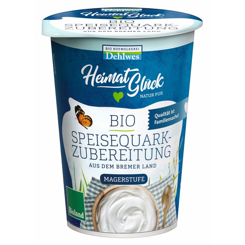 HeimatGlück BIO-Speisequarkzubereitung 0,2% Fett 500g - Produktbild