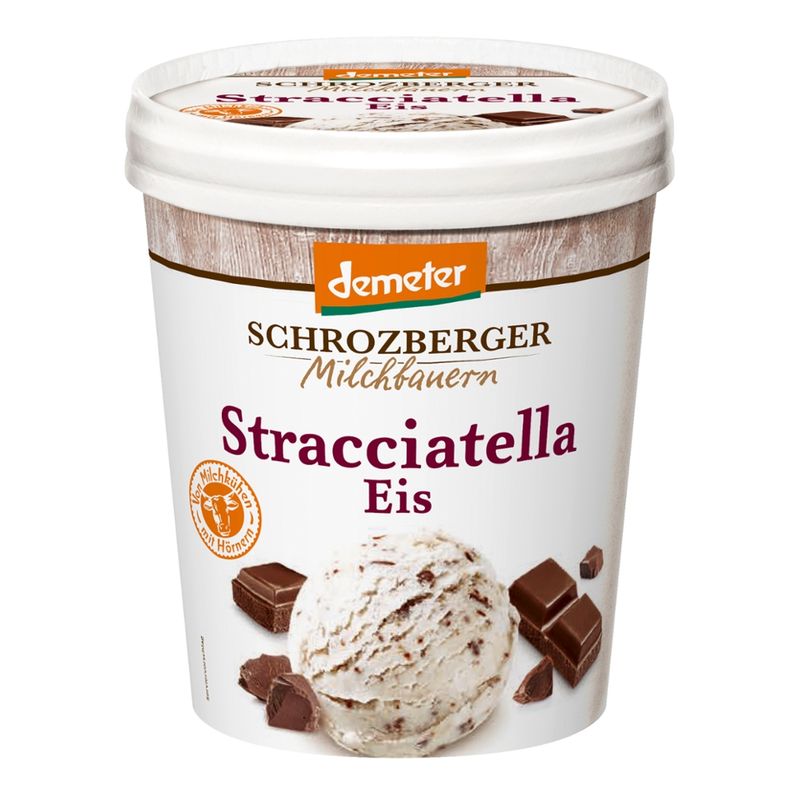 Schrozberger Milchbauern Dem. Stracciatella Eis 500 ml - Produktbild