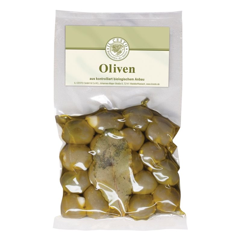 Il Cesto Griech. Oliven m. Knoblauch gef. natur - Produktbild