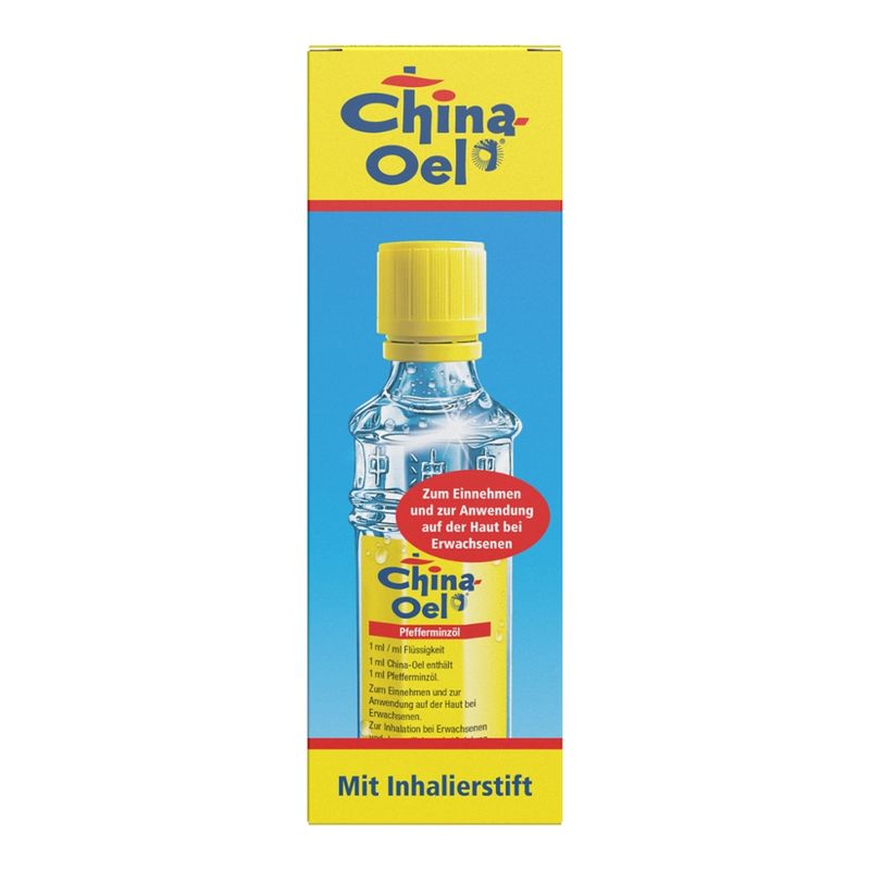Hübner China-Oel® 25 ml mit 1 Inhalierstift - Produktbild