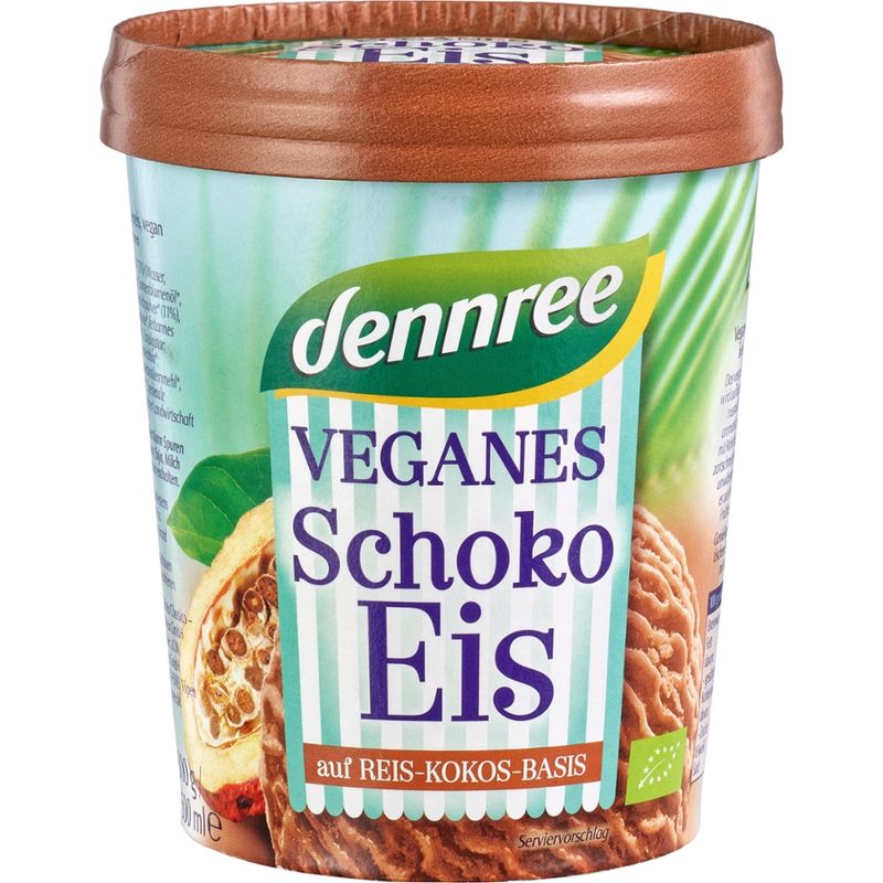 dennree Veganes Schokoladeneis auf Reis-Kokos-Basis - Produktbild