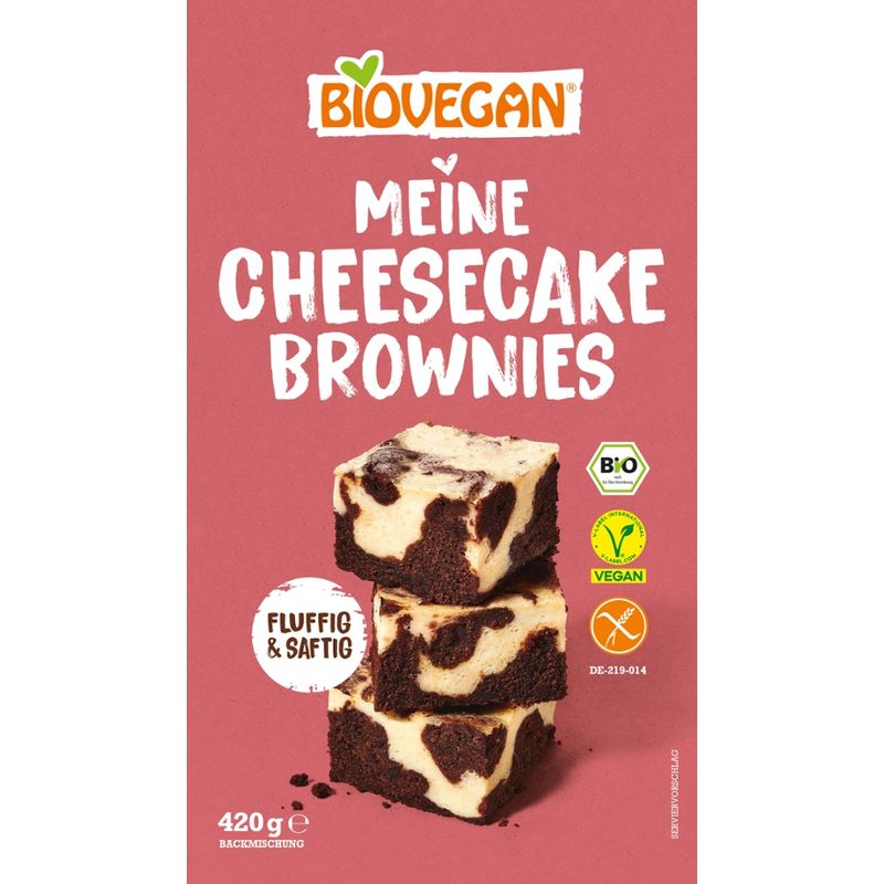 Biovegan Meine Cheesecake Brownies, 420 g, BIO - Produktbild