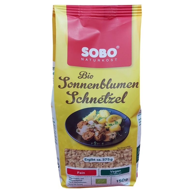 Sobo Sonnenblumen Schnetzel Fein (Fleischersatz, Hack, TVP) - Produktbild