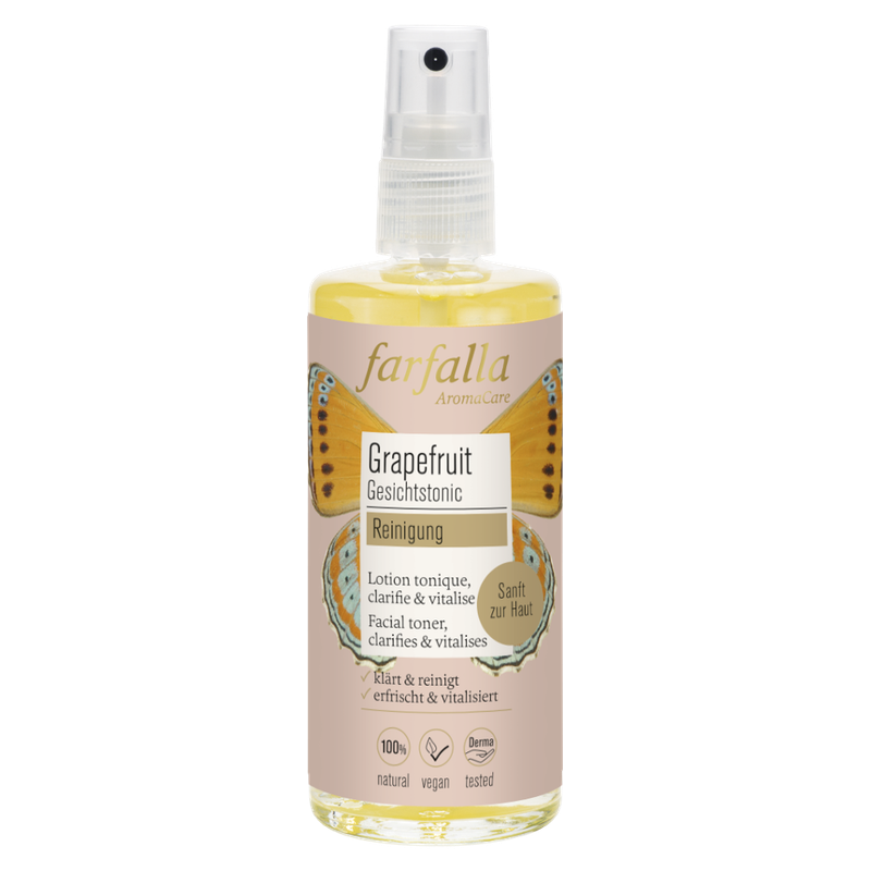 farfalla Grapefruit Reinigung, Gesichtstonic, 100ml - Produktbild