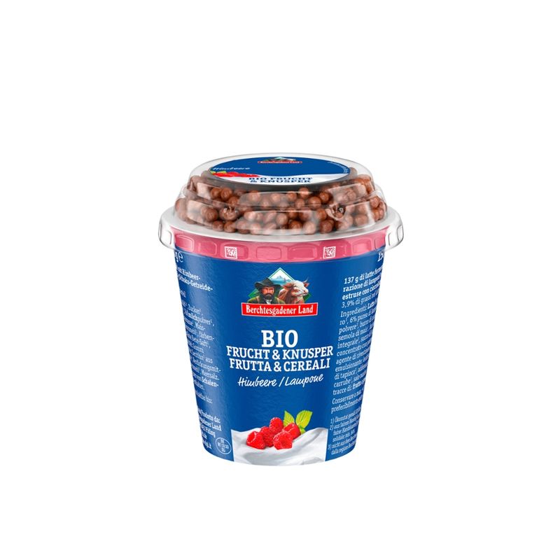 Berchtesgadener Land Bio Bio-Frucht & Knusper Himbeere 3,9% Fett NL-Fair - Produktbild